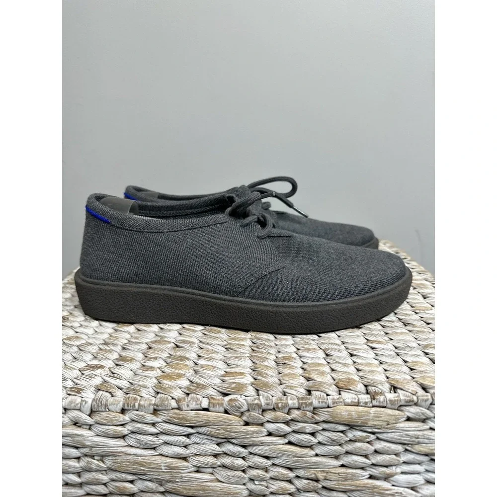 Rothy's The Monty Lace Up Shoes Men 10 Grey Black Wool Blend Knit  Modern Casual